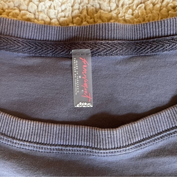 FP Movement Free People drop shoulder high low garment dyed cotton top M π - Picture 5 of 9